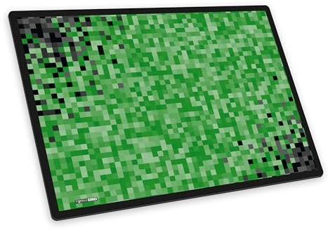 itenga Schreibunterlage – Schreibtischunterlage mit Motiv Pixel abwischbar & rutschfest, glatte Oberfläche, 40×53 cm (Motiv Pixel)