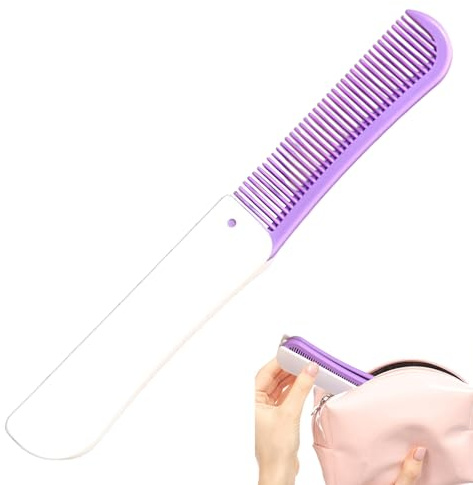 Peigne de Poche Pliable Soin Capillaire À Double Tête | Peigne Pliant Pour Coiffure Pour La Maison, Les Vacances, Le Salon De Coiffure, L'Appartement, L'Hôtel, Le Dortoir, La
