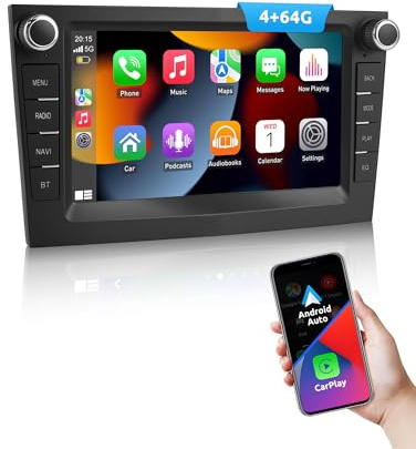 ESSGOO 4+64G Android 14 Car Stereo For Vauxhall Opel Corsa C/D Zafira B Astra G H with Wireless Carplay and Android Auto, 2 DIN 7 inch Touchscreen Bluetooth Radio FM GPS SWC Navi WiFi