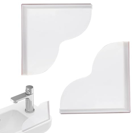 Paraspruzzi per Vasca da Bagno | 2 Pezzi Paraspruzzi Adesivi per Doccia - Barriera Antispruzzo per Vasca | per Casa Appartamento Hotel Bagno Cucina