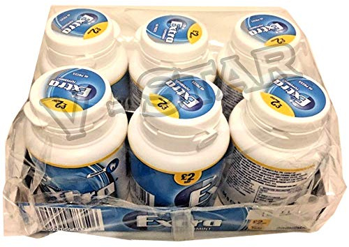 WRIGLEY'S 6 TUBS Original Packs (Extra Peppermint 6 TUBS)