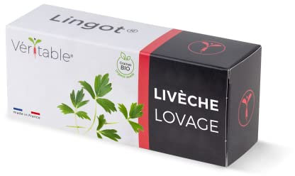 Lingot® Levístico Bio - Compatible con Huerto di Interior Véritable® y Exky® - Recarga Lista para Usar - Sustrato con Semillas integradas