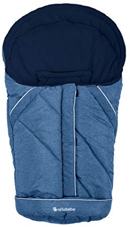 Altabebe AL2003P-49 Winterfußsack für Babyschale und Autositz, marine/marine