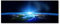 Tulup Glas-Bild Wandbild aus Glas - Wandkunst - Wandbild hinter gehärtetem Sicherheitsglas - Dekorative Wand für Küche & Wohnzimmer 125x50 - Weltall & Science-Fiction - Planet Erde - Blau