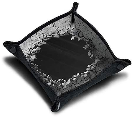 Immersion Würfelbrett aus Neopren, Würfelschale, Zubehör für Würfelspiele und Gesellschaftspiele, Motiv: Dark Hole