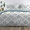Dreams and Drapes - Emily - Easy Care Duvet Cover Set in Duck Egg, Super-King Bed Size