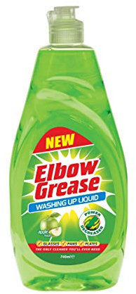 Elbow Grease Washing Up Liquid Apple Fresh, Green, 740 Ml