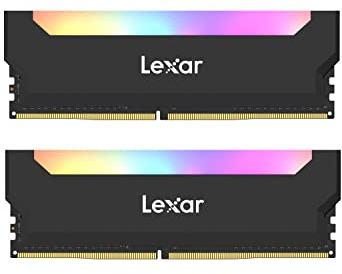 Lexar Hades RGB DDR4 RAM 16GB Kit (8GBx2) 3600 MHz, DRAM 288-Pin U-DIMM Desktop Memory, LED Beleuchtung Computer Spiele DRAM, JEDEC / XMP 2.0 Hochleistungs Arbeitsspeicher (LD4BU008G-R3600ADLH)