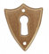 cyclingcolors Antique Brass Key Hole Cover Shield Plate Escutcheon Lock Fitting Vintage Art Furniture Door Cupboard