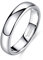 Zakk Ringe Damen Herren Wolfram Silber Vorsteckring Schmal Schlicht Poliert Verlobungsringe Eheringe Trauringe 2mm 4mm 6mm 8mm (4mm,57 (18.1))