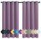 MENGH Isolation Phonique Rideau 160x107cm Lavande Rideau Polyester, Isolant Thermique Lavables Insonorisation Isolation, pour Chambre Salon
