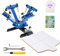 VEVOR Siebdruckpresse T-Shirt Siebdruckmaschine 1 Farben + 1 Station, T-Shirtpresse, Hitzepresse Transferpresse DIY Ausrüstung Drucker, Textildruck Kleidung, Kissenbezüge, Gepäckstücke usw.