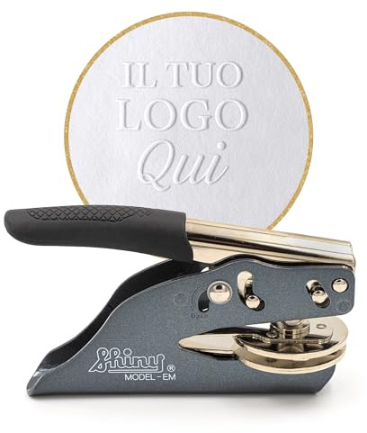 Timbri a rilievo individuali con design personalizzato - Pinze a rilievo personalizzate per carta, perfette per regali e marketing aziendale - Disponibili in esclusiva