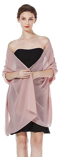 BEAUTELICATE Chiffon Schal Stola Damen Festlich Elegante Tücher Schultertuch Stola für Abendkleider Braut Festlich Sommer Hochzeits
