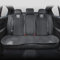 NURCIX Auto Sitzbezug Vorne Hinten Kissen Schutz Matte Pad Zubehör für Tesla Model 3 Model S Modell X Modell Y Roadster,Black Style