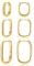 Ohrringe Gold Eckig Creolen Damen, Silber 925 Ohrringe Creolen Gold Set, Geometrische Quadrat Ohrringe Gold Set Creolen Eckig Kleine Knorpel Huggies Kreolen Creolen Gold Eckig Ohrringe für Damen