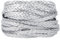 GORGECRAFT 5m*5mm*2mm Corde di Pelle Intrecciate Cordoncino di Cuoio Piatto Piegato Finta Pelle Corda di Filo per Braccialetti Cavigliere Collana Creazione di Gioielli Intrecciatura, Argento