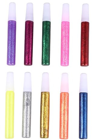 DIYEAH Flicker Glue Pen Set 50pcs Glue Pens for Art School Projects Boys and Girls Diy Decorations
