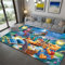 MUICIN Cartoon Winnie The Pooh 3D Gedruckt Teppich Wohnkultur Weiche Flanell Schlafzimmer Teppich Baby Spielen Krabbelteppich für Wohnzimmer .,140 * 200cm
