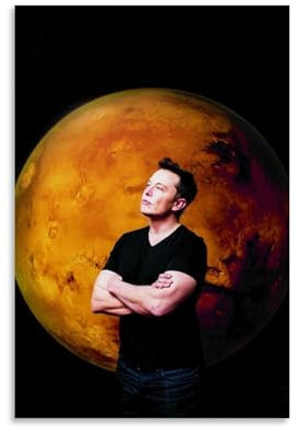 GOORAL Elon Musk Login Space Poster, Kunstwerke, Leinwand, ästhetische Wandkunstdrucke, Heimdekoration, 20 x 30 cm