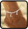 Zoestar Boho Strass Bracelet de cheville en argent, étoile, lune, chaîne de pied en cristal, bijoux pour femmes