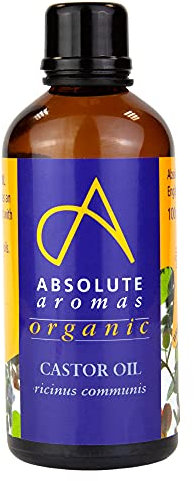 Absolute Aromas | Organic Castor Oil - 100% Pure and Natural Carrier Oil - for Massage, Aromatherapy and Blending Essentials Oils, 250ml