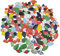 Carreaux de mosaïque en céramique aléatoire, 500 g, pour loisirs créatifs, assiettes, pots de fleurs, vases, tasses, fournitures de mosaïque (9 formes mélangées)