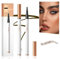 Augenbrauenstift Mit 4 Gabelspitze - 2024 Verbesserter Tattoo-Stift, 3D-Microblading, Natürliches Make-up, Magischer Augenbrauenstift (Dunkelbraun)