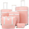 Joyway Kofferset 5 teilig Koffer Trolley, Hartschalen Erweiterbar Reisekoffer, Zwillingsrollen Handgepäck Gepäck Set mit TSA Schloss und 4 Rollen (M-l-XL)