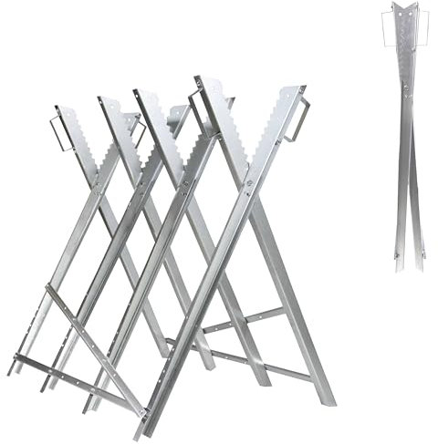 Sägebock Kettensäge Brennholz Holzsägebock klappbar Holzbock verzinkt Sägehilfe V2