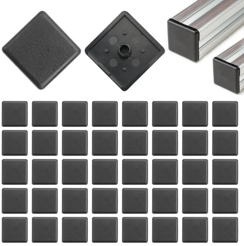 Rairsky 40 Stück Endkappen Aluprofil 30x30, Aluminium-Profil-Abdeckkappen | Schutzhülle aus Kunststoff für Aluminiumprofile für 3030 EuropäIsche Norm Industriealuminiumprofile Profil Abdeckkappe