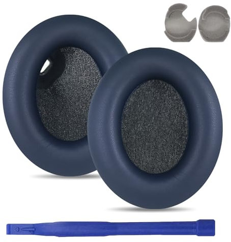 umvowuxa wh-1000xm4 - Cuscinetti auricolari di ricambio compatibili con cuffie Sony WH-1000XM4, i cuscinetti auricolari WH1000XM4 sono realizzati in spugna insonorizzata e pelle proteica (blu)