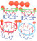 BESTonZON 4 Stück Basketball-spielset Für Kinder Badewanne Basketballkorb Badewannen-ballerspiel Basketballkorb Für Kinder Basketballkorb Für Die Badewanne Basketballkorb Bälle Spielset