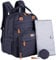 BabbleRoo Wickeltasche Rucksack – Große Kapazität (+50 %), Wasserdicht, 17 Taschen, mit Wickelauflage, Schnullerhalter, Kinderwagengurten – Reiserucksack für Mama & Papa