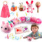 Toyzey Musical Raupe Baby Geschenk 0-6 Monate Mädchen BabySpielzeug 3 6 12 Monate Spielzeug ab 0-6 Monate Montessori Spielzeug Baby 0-12 Monate Spielzeug Neugeborenen 0-6 Monate (rosa)