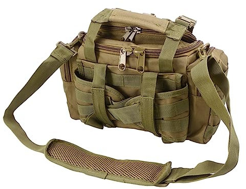 KITANDOVE Angelausrüstungstasche Großer Stauraum Gepolsterte Schulter Nylon Kompakt Und Bequem Für Angler