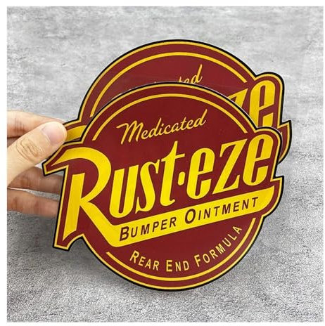 Rust-Eze Motorrad-Aufkleber, Sonnenschutz, DIY, Motorrad, Kraftstofftank, Vinyl-Aufkleber, Elektroroller, Auto-Fensterdekoration (Rost-2 Stück)