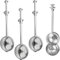 Tea Infuser for Loose Leaf Tea 2025 Loose Leaf Tea Ball Strainer Steeper Stainless Steel Long Handle Fine Mesh Tea Diffuser for Mugs, Sifter for Baking Sugar Shaker Flour Duster (Full Mesh*4)