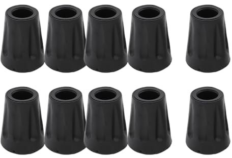 Morain 10 Stück Universal Trekkingstöcke Caps Trekkingstöcke Protektoren Gummimanschette für Asphalt u