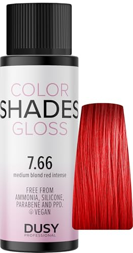 Dusy Color Shades 7.66 mittelblond rot intensiv 60ml | erfrischt die bestehende Haarfarbe | ammoniakfreie Gel-Cremetönung