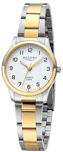 REGENT Damen-Quarzuhr für Damen Zweifarbig F-1636