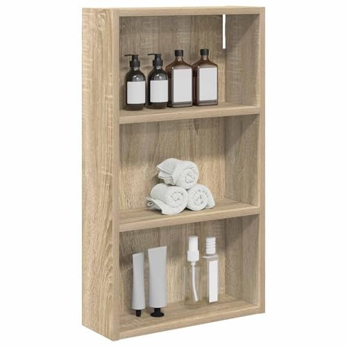 vidaXL Badezimmer-Wandschrank mit Regal Sonoma-Eiche 40 x 14 x 70 cm, Moderner Badschrank, rechteckiges Regal, funktionale Aufbewahrung, platzsparende Lösung, stilvolles Design