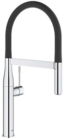 GROHE 30295000 Essence New Semi-Pro Single Handle Kitchen Faucet, Starlight Chrome
