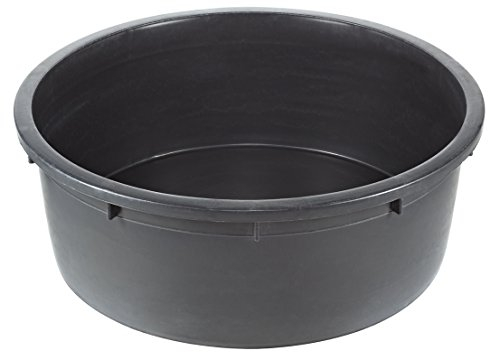 Dehner Mini Bassin de Jardin 150 l, diamètre 88 cm, Hauteur 32 cm, polyéthylène, Noir