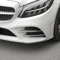 HIGH FLYING für C Klasse W205 S205 2019 2020 (nur für AMG Line, nur für bj 2019 2020) Exterieur Nebelscheinwerfer Dekor ABS 4 Stück (Silber Glänzend)