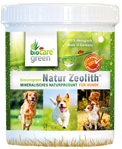 biocaregreen Natur Zeolith Nahrungsergänzung für Hunde | 250g, Garantierte Vermahlung auf 50 μm | Für gesundes, glänzendes Fell und unterstützt die Bioverfügbarkeit von Nährstoffen