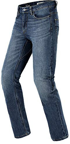 SPIDI Damen Motorradhose Jeans Moto, Blue Dark Used, B08WJM4YYZ