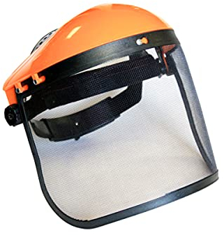 Schutzhelm zum Mähen Motorsense Rasentrimmer Visier Maske mit Mesh 83093