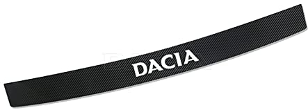 Car Rear Bumper Protector for Ren-Ault Dacia Duster Logan SANDERO Jogger Spring, Carbon Fiber Trunk Sill Plate Decorative Strips Anti-Scratch Cover Sticker Styling Accessories