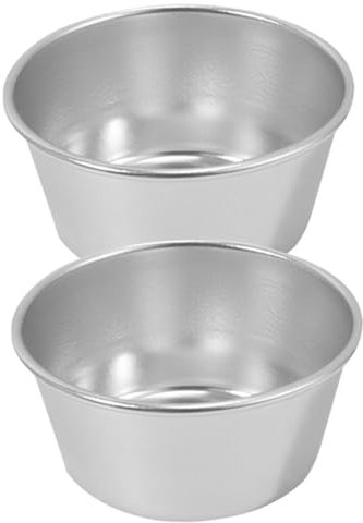 Abaodam 2 Stück Runde Puddingbecher Schokoladenpudding Mini Para Hornear Mini Zubehör Brot Backform Ofen Backform Cupcake Wrapper Küche Backwerkzeug Kuchen Backform Zart